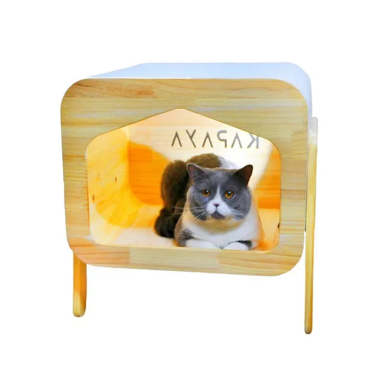 Hot Sale High Quality Kennel Cat House Pet Furniture Luxury Wooden Indoor Kennel Cat House