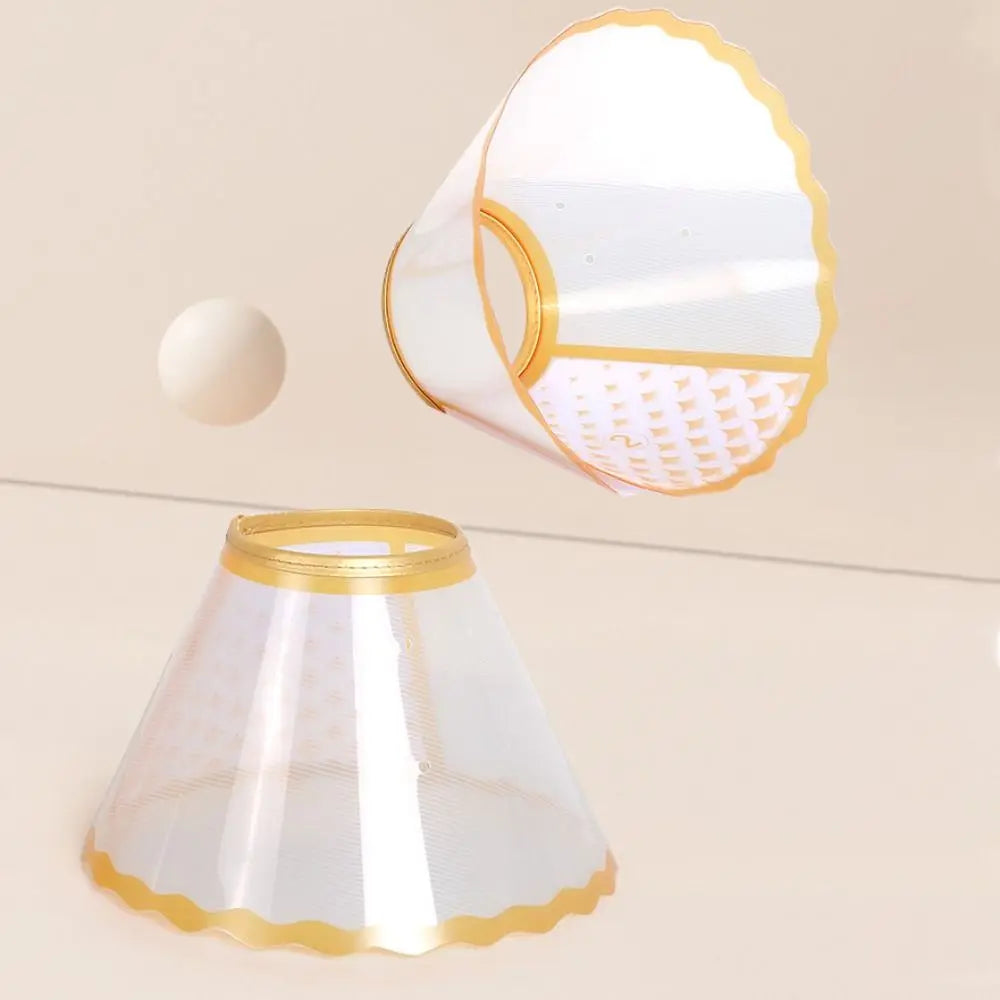 Adjustable Pet Recovery Collar Anti-Lick Anti-Scratching Dog Anti-Bite Collar Breathable Anti-Chew Cat Elizabethan Collar