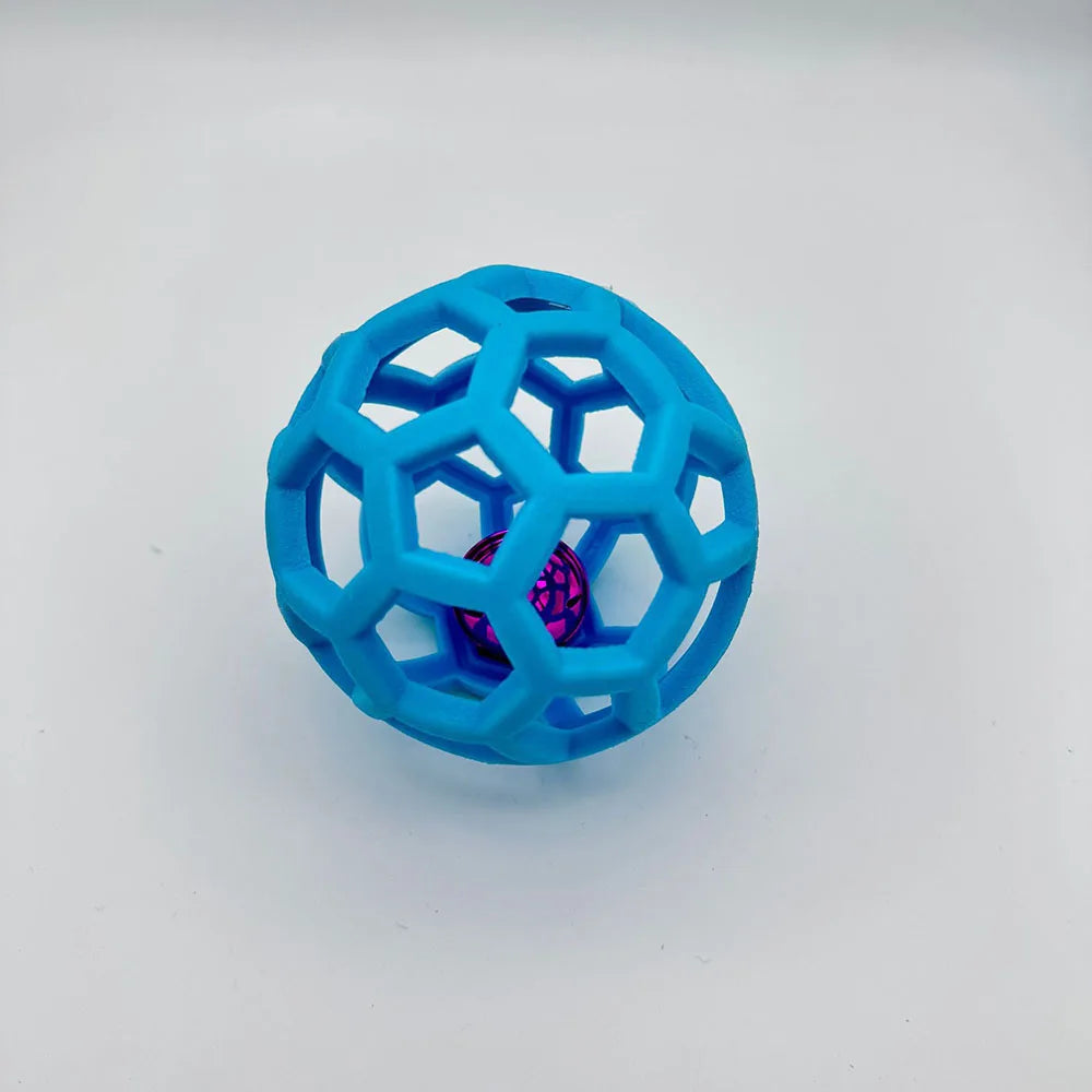 Dog Toy Ball, Pet Boredom Relief Bell Ball, Interactive Play Toy for Dogs, Fun Chew Ball with Bell