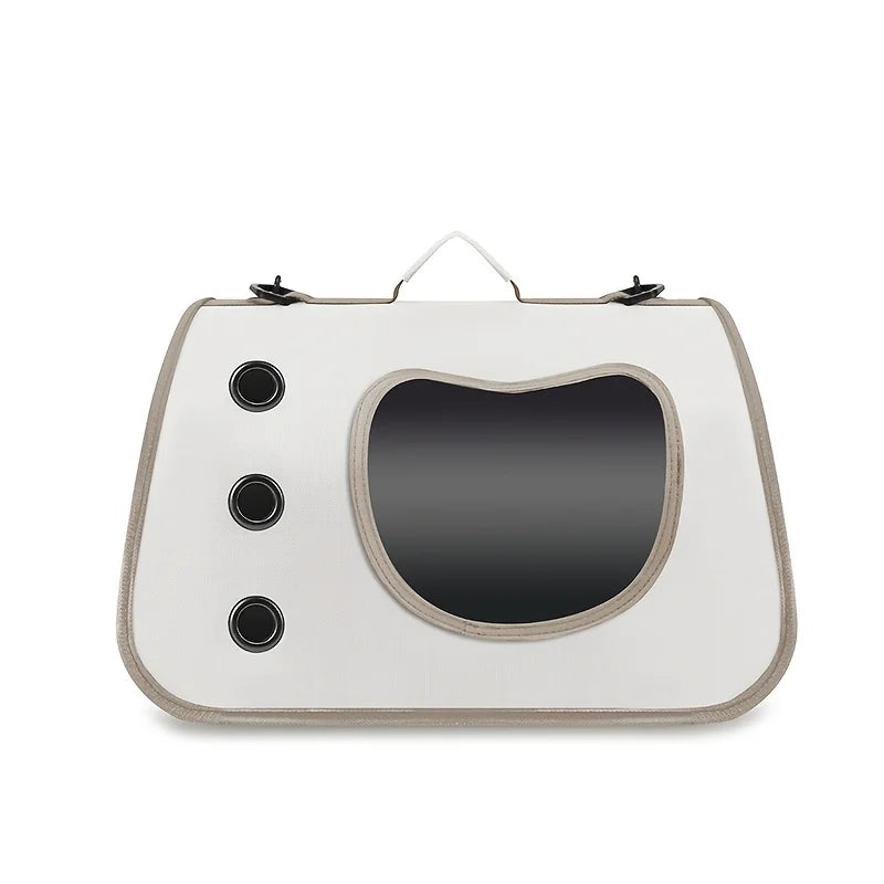 Portable Pet Carrier Bag for Small Dogs Cats Foldable Shoulder Backpack Breathable Travel Outdoor Kitten Puppy Carrier Handsfree