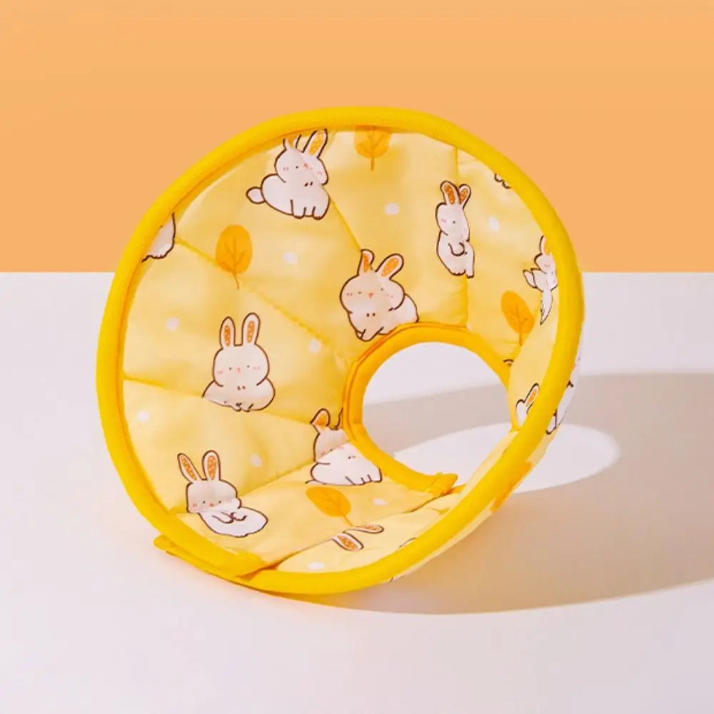 Anti-Bite Pet Elizabeth Collar Soft Cotton Adjustable Cat Protection Collar After Surgery Wound Healing Cute Pet Accessories