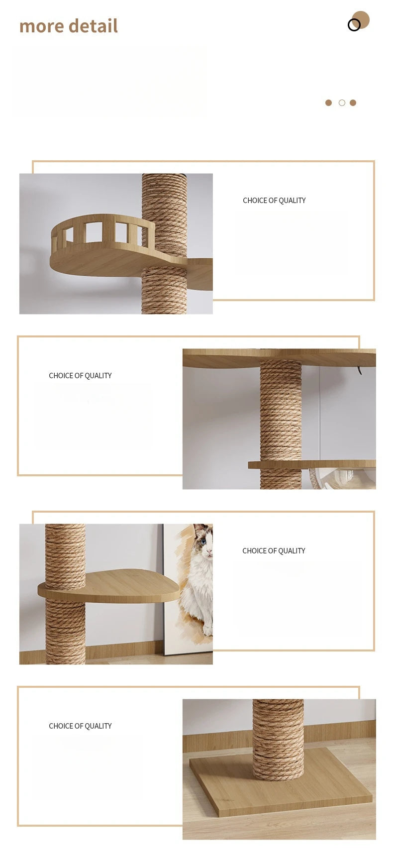Cat Tree Floor To Ceiling Cat Tower with With Scratching Post Hammock Pet Activity Center Kitten Climbing Toy Pet Furniture