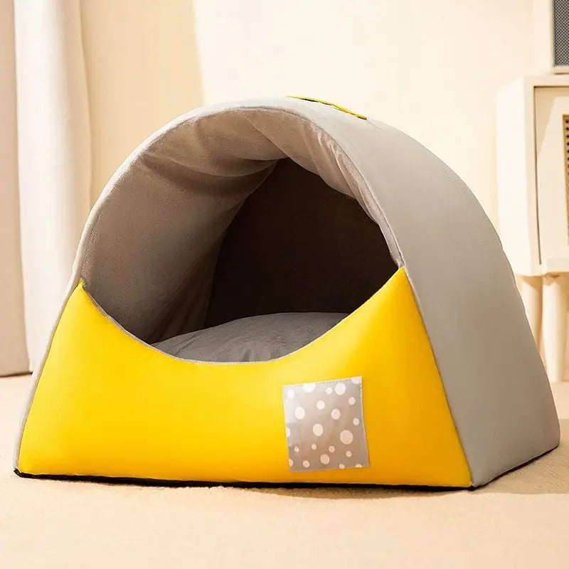 Dog Kennel for All Seasons, Removable and Washable Cat Kennel, Teddy Small Dog Winter Warm Enclosed Pet Winter Dog House
