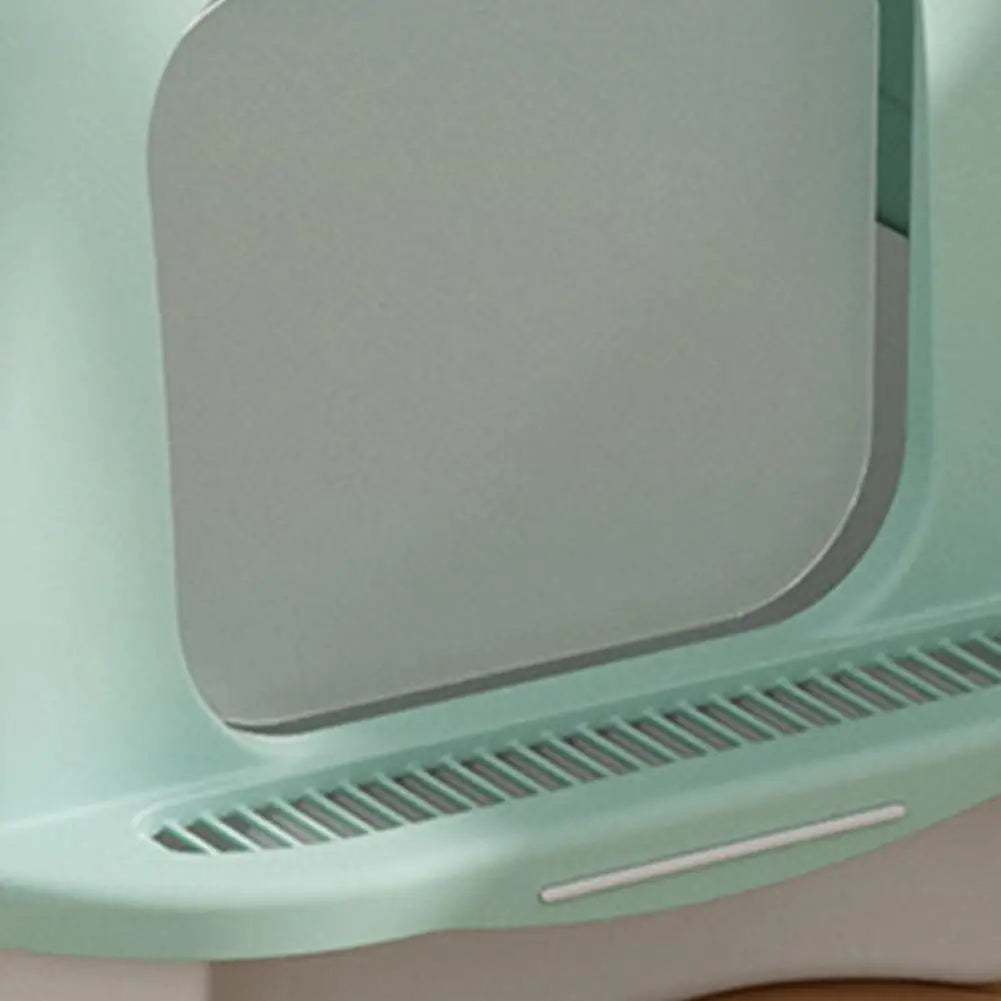 Large Cat Litter Box with Lid Closed Kitten Litter Pan with Litter Scoop Cat Enclosed Toilet Spacious Interior Pet Supplies