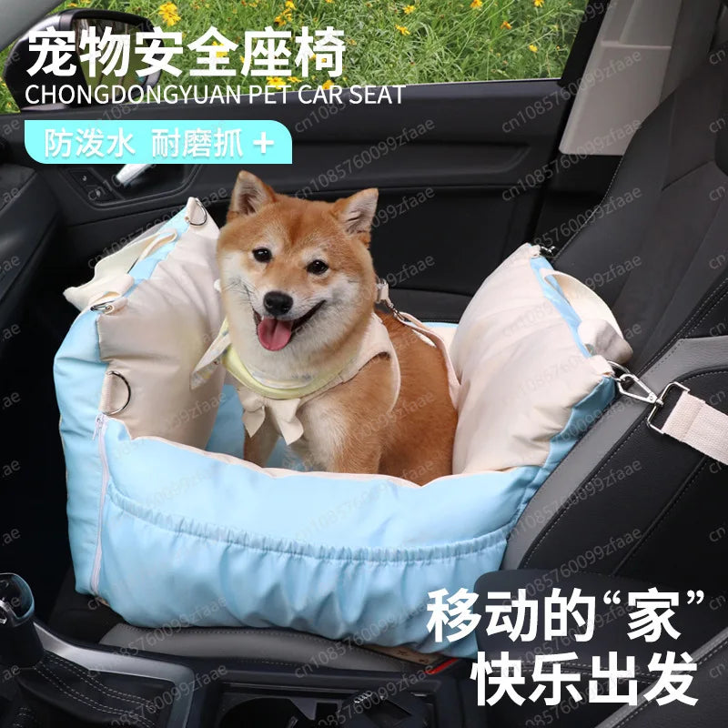 Pet car safety seat out of the kennel, dirt-resistant, easy to clean, water-proof outdoor cat litter, car bag, cat bag