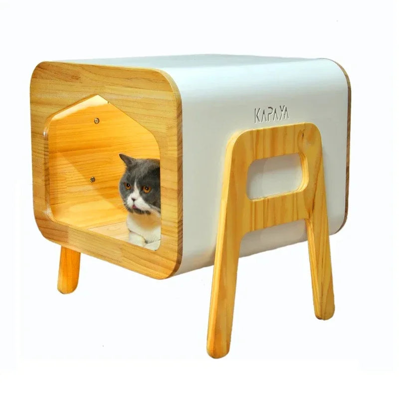 Hot Sale High Quality Kennel Cat House Pet Furniture Luxury Wooden Indoor Kennel Cat House