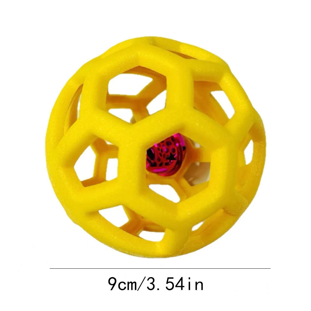 Dog Toy Ball, Pet Boredom Relief Bell Ball, Interactive Play Toy for Dogs, Fun Chew Ball with Bell