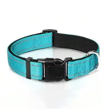 Dog Collar Reflective Adjustable Breathable Nylon Soft Padded DurableePet Collar for Small Medium Large Dog Bone Rope