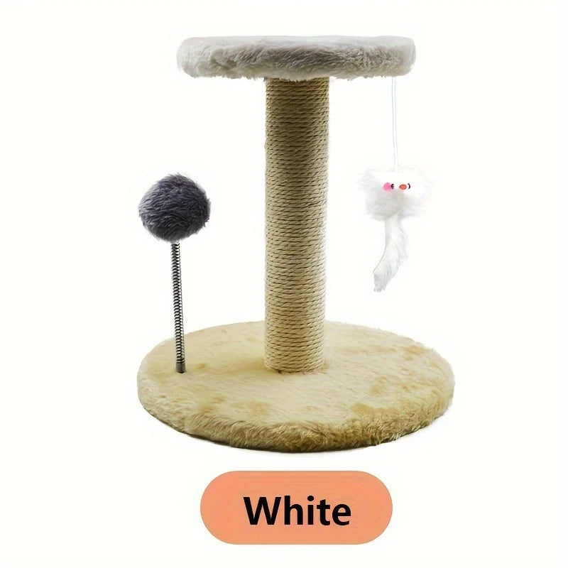 KEMORELA Cat Tree Tower Cat Scratching Post with Interactive Ball Toys and Plush Mouse for Kitty Cat Play Tower Centre for Play
