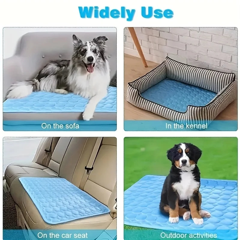 Cooling Mat For Dogs And Cats Summer Pet Cooling Pad Durable Waterproof Dog Bed Cool Mat For Small Medium Large Dogs Non Toxic