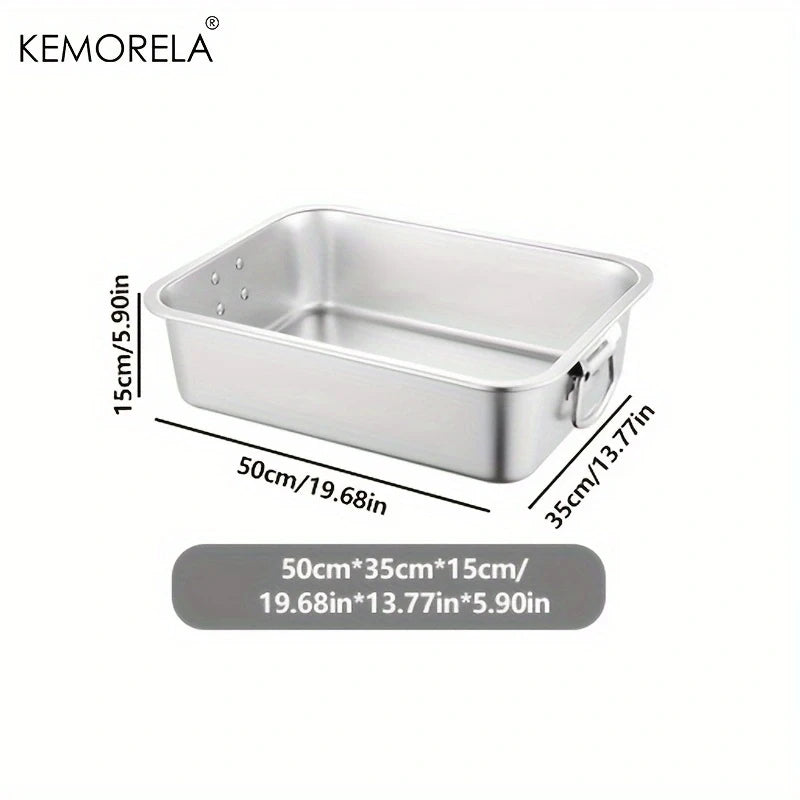 Large Litter Tray With Handles Durable Stainless Steel Litter Box Spacious Low Entry Design For Easy Access To Pet Accessories