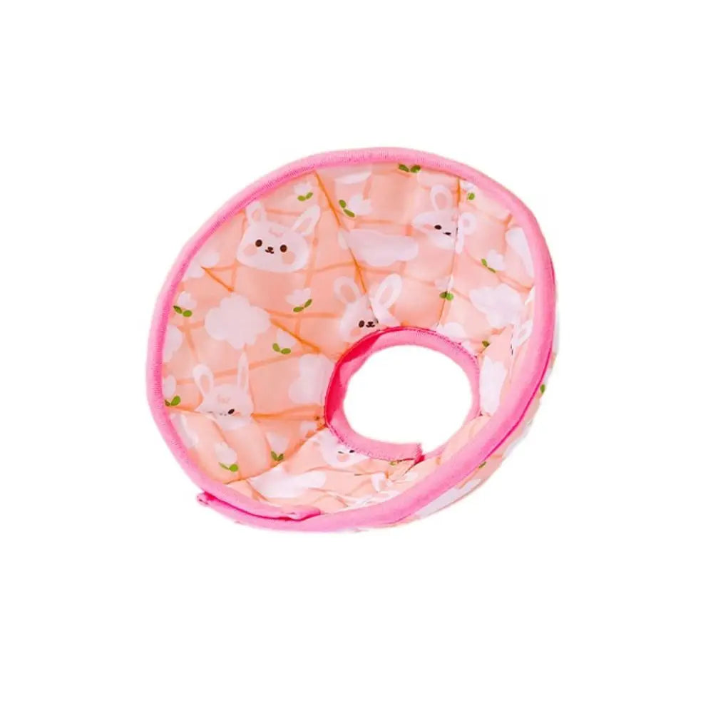 Anti-Bite Pet Elizabeth Collar Soft Cotton Adjustable Cat Protection Collar After Surgery Wound Healing Cute Pet Accessories