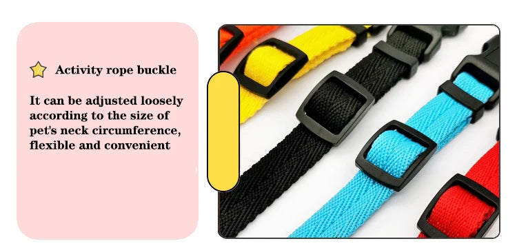 Pet Dog Collar Solid Color Puppy Collars Medium Dogs Quickly Disengaged Pet Dog Training Collar Teddy Bichon Small Dog Collar