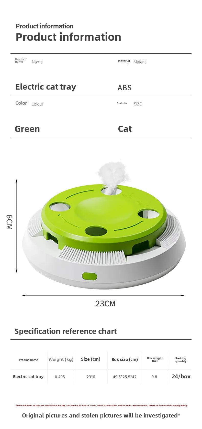 Giostra Automatica per Gatti con Piume Interattive, gioco perfetto per stimolare i gatti e l'istinto alla caccia