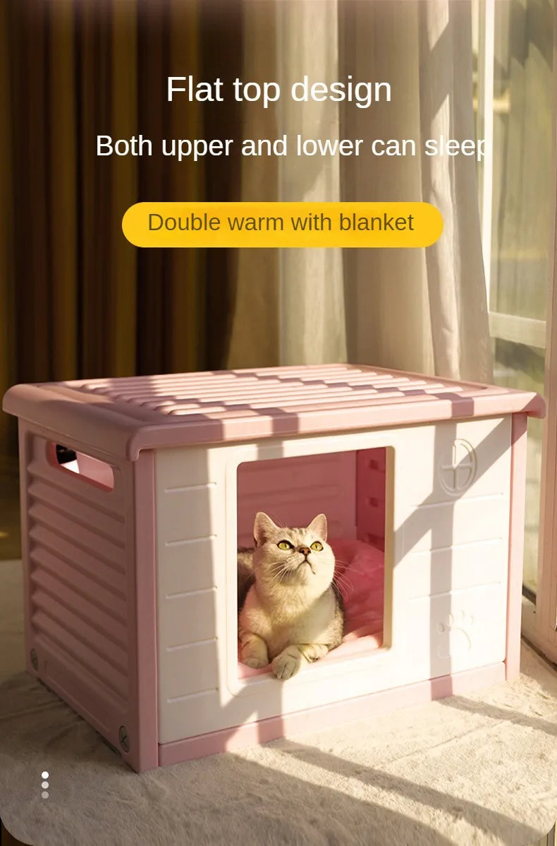 Kennel Outdoor Dog House Summer Small Dog Pet Indoor Four Seasons Cat Nest Outdoor Rainproof Pet Nest
