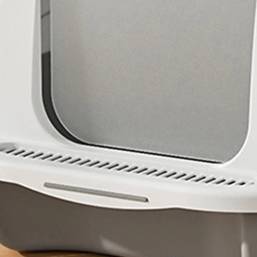 Large Cat Litter Box with Lid Closed Kitten Litter Pan with Litter Scoop Cat Enclosed Toilet Spacious Interior Pet Supplies