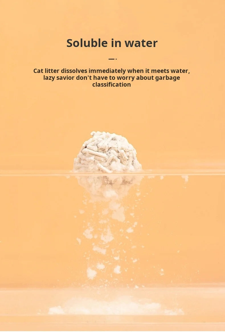 6-Liter Pack Natural Soybean Residue Cat Litter Tofu Eco-Friendly Four Scents Available Cat Litter Alternative