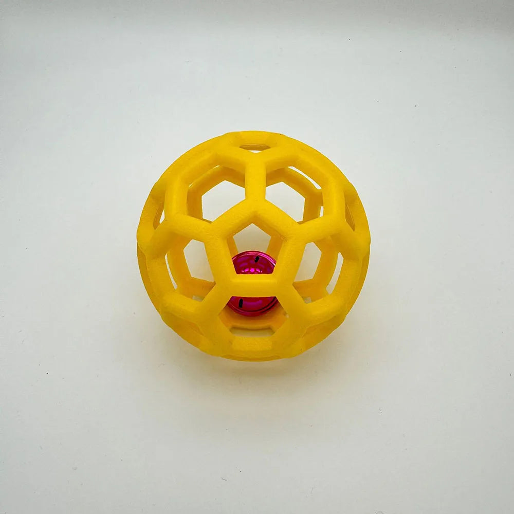 Dog Toy Ball, Pet Boredom Relief Bell Ball, Interactive Play Toy for Dogs, Fun Chew Ball with Bell