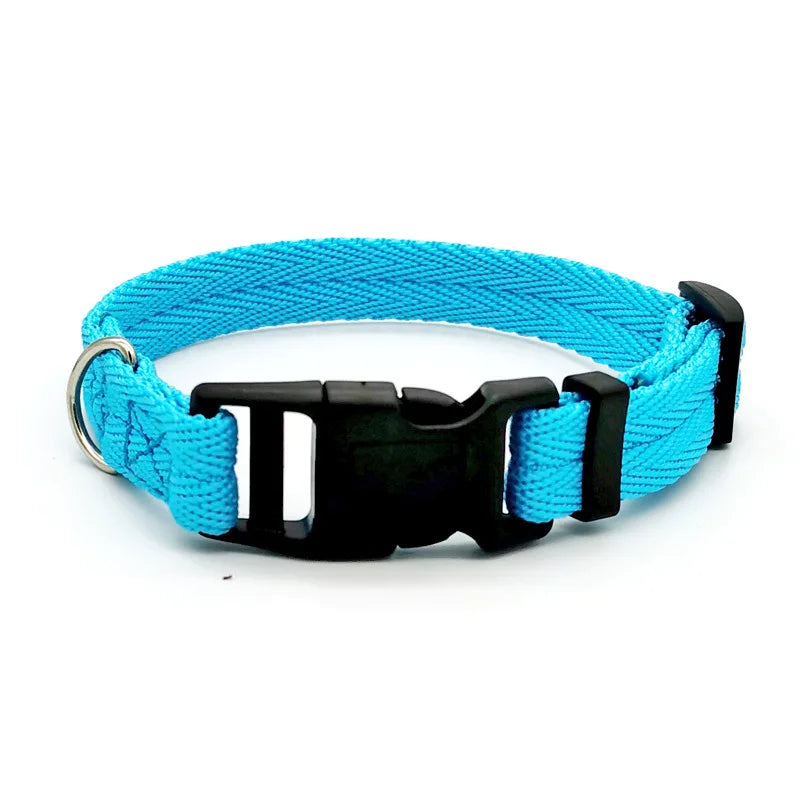 Pet Dog Collar Solid Color Puppy Collars Medium Dogs Quickly Disengaged Pet Dog Training Collar Teddy Bichon Small Dog Collar