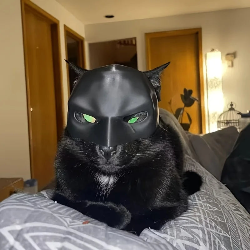 Maschera da Batman per gatto, costume per halloween o carnevale