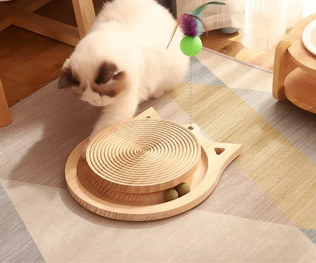 Cat Toys Ball, Training Toys, Intelligence Amusement Triple Play Disc, 2/3 Levels Pet Cat Toy Tower Tracks