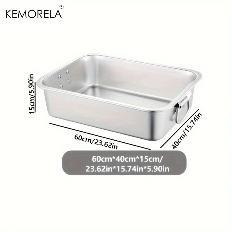 Large Litter Tray With Handles Durable Stainless Steel Litter Box Spacious Low Entry Design For Easy Access To Pet Accessories