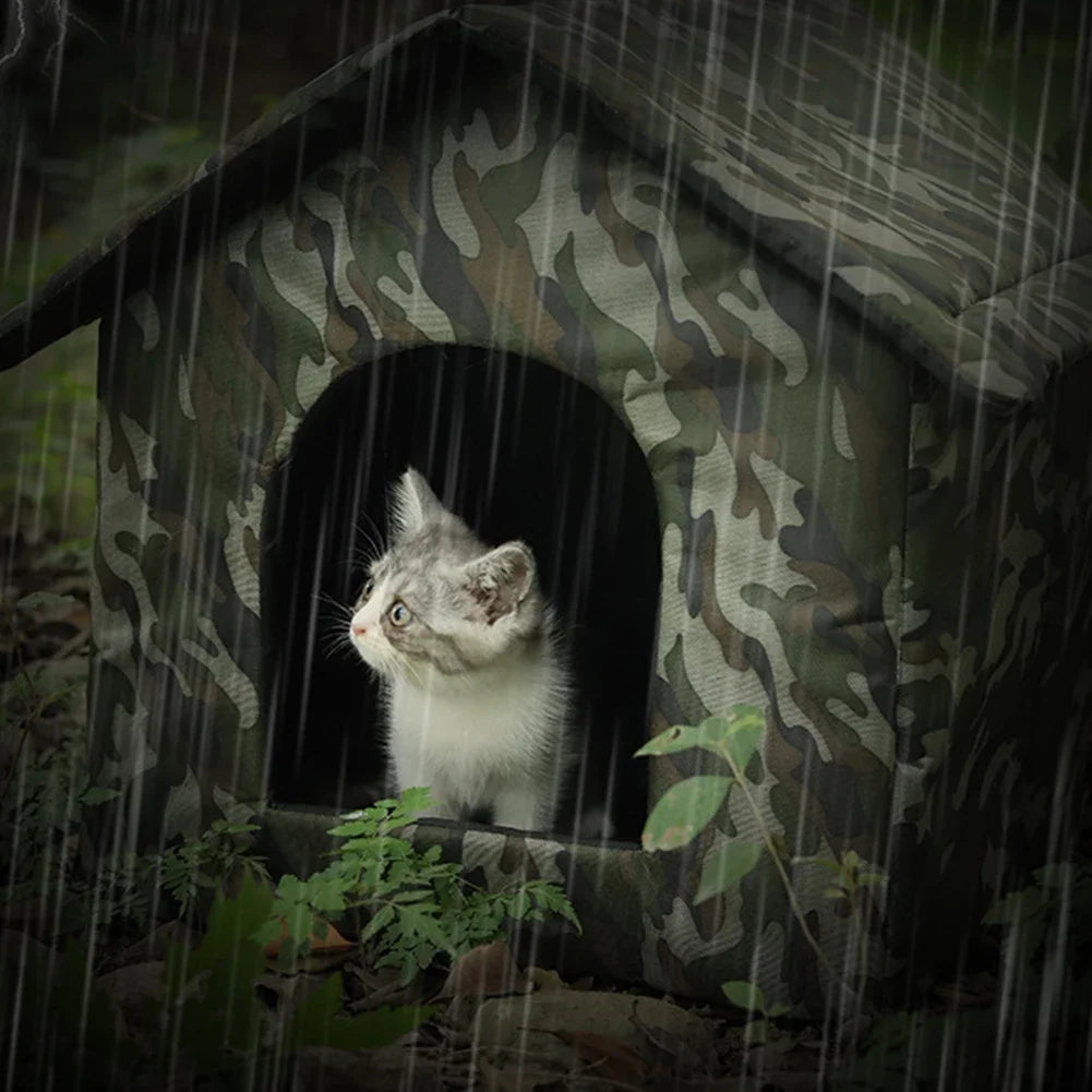 Stray cat dog rescue waterproof and warm outdoor tent cat kennel kennel for small and medium-sized pets indoor and outdoor use