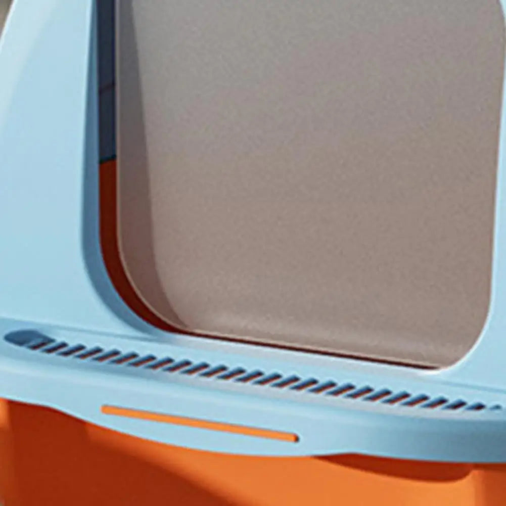 Large Cat Litter Box with Lid Closed Kitten Litter Pan with Litter Scoop Cat Enclosed Toilet Spacious Interior Pet Supplies