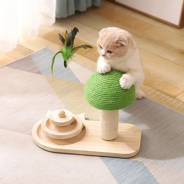 Cat Toys Ball, Training Toys, Intelligence Amusement Triple Play Disc, 2/3 Levels Pet Cat Toy Tower Tracks