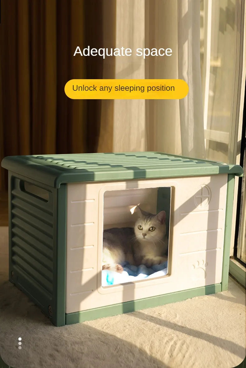 Kennel Outdoor Dog House Summer Small Dog Pet Indoor Four Seasons Cat Nest Outdoor Rainproof Pet Nest