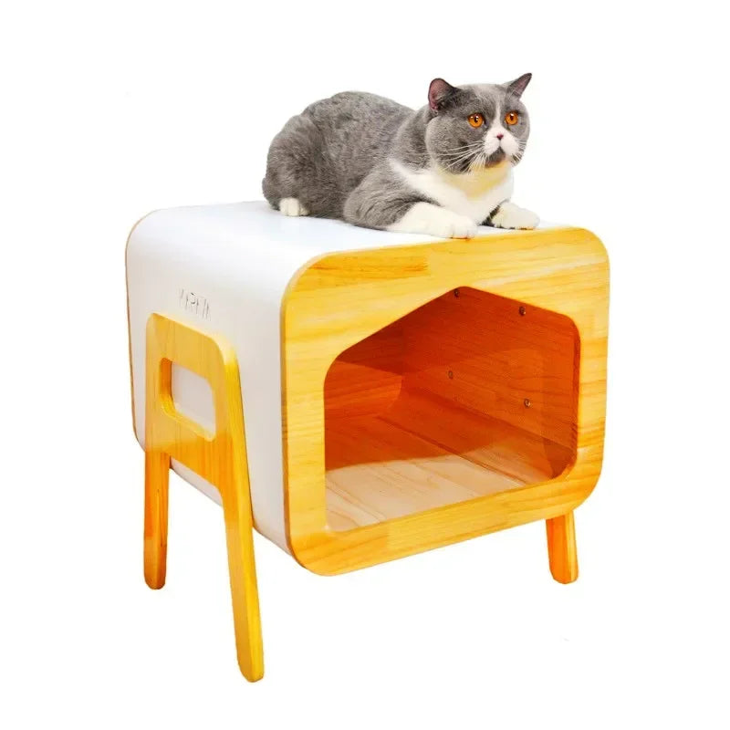 Hot Sale High Quality Kennel Cat House Pet Furniture Luxury Wooden Indoor Kennel Cat House