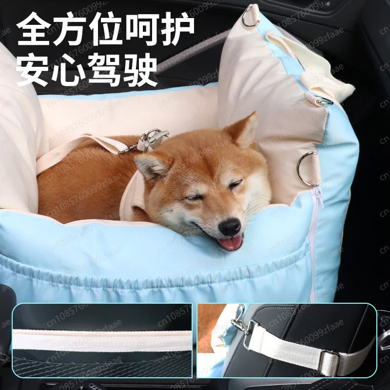 Pet car safety seat out of the kennel, dirt-resistant, easy to clean, water-proof outdoor cat litter, car bag, cat bag