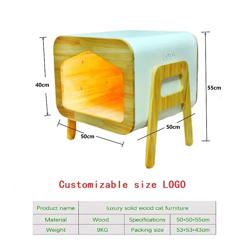 Hot Sale High Quality Kennel Cat House Pet Furniture Luxury Wooden Indoor Kennel Cat House