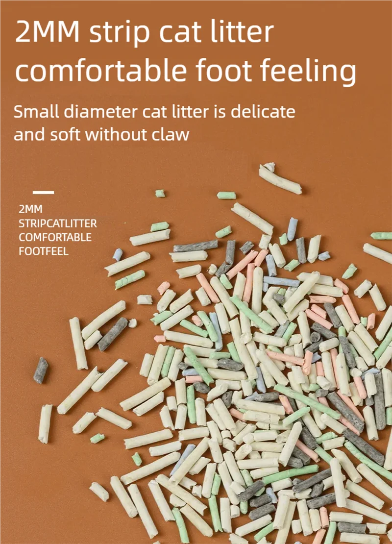 Pet supplies, cat supplies, cat litter, deodorizing, low dust, clumping, washable 3L plant-based cat litter