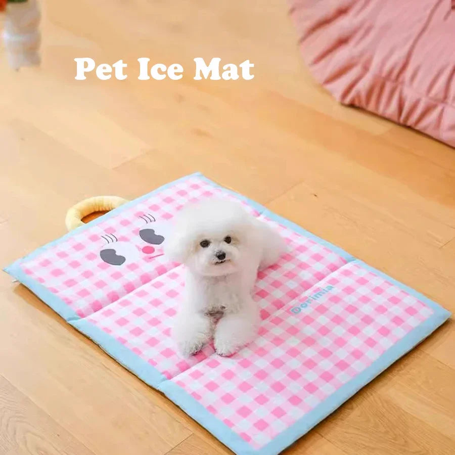 Cooling Mat with Hanging Cat Dog Cooling Pad Pets Cooling Pad for Dogs with Cooling Gel Technology Pet Cooling Mat Gel Cooling