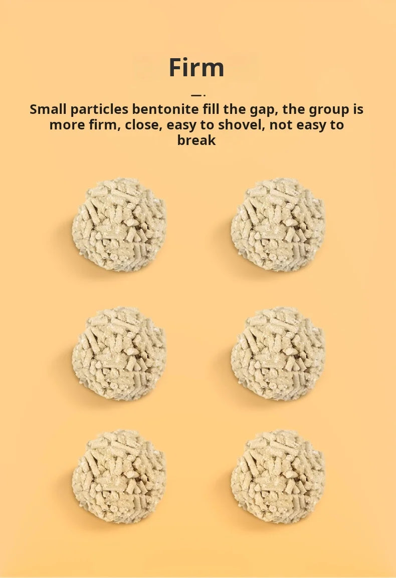 6-Liter Pack Natural Soybean Residue Cat Litter Tofu Eco-Friendly Four Scents Available Cat Litter Alternative