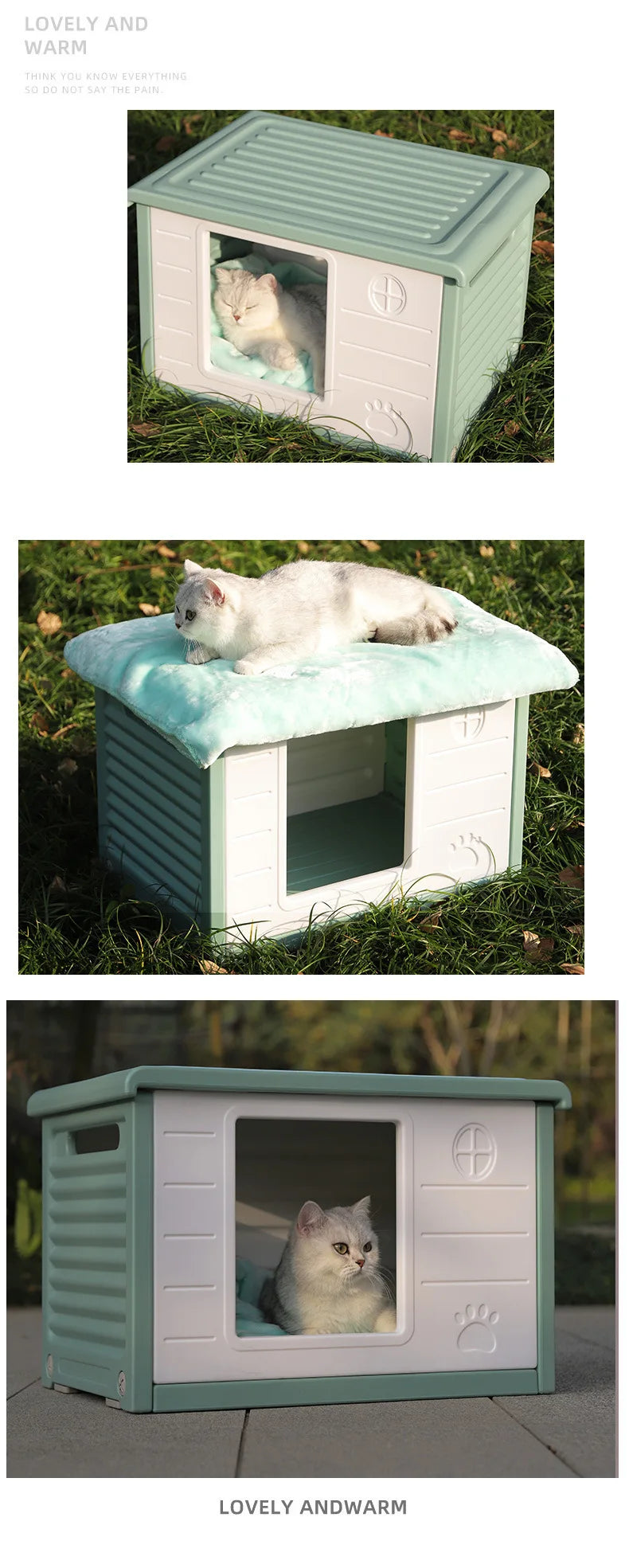Kennel Outdoor Dog House Summer Small Dog Pet Indoor Four Seasons Cat Nest Outdoor Rainproof Pet Nest