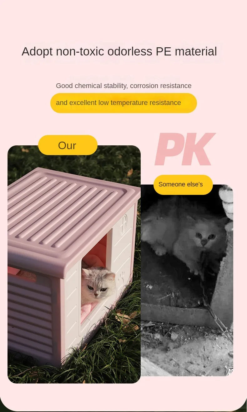 Kennel Outdoor Dog House Summer Small Dog Pet Indoor Four Seasons Cat Nest Outdoor Rainproof Pet Nest