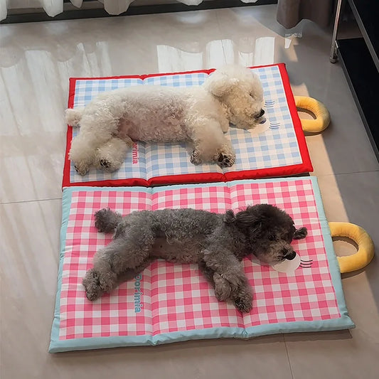Cooling Mat with Hanging Cat Dog Cooling Pad Pets Cooling Pad for Dogs with Cooling Gel Technology Pet Cooling Mat Gel Cooling