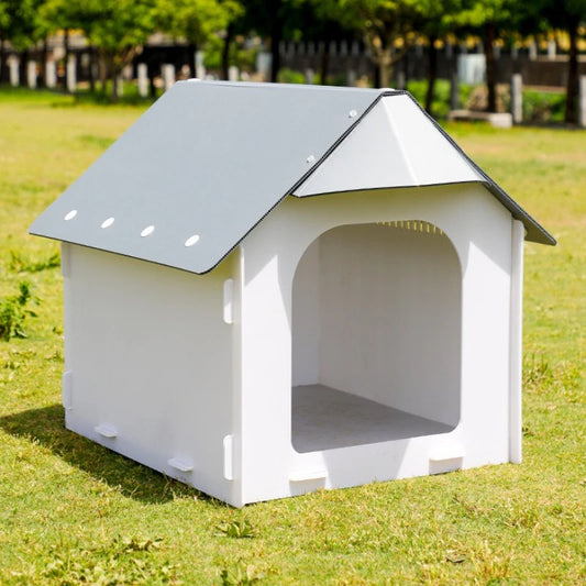 Outdoor Plastic Kennel Rain-proof Dog House Small and Medium-sized Dog Outdoor Dedicated Waterproof Pet Nest Keep Warm Dog Beds