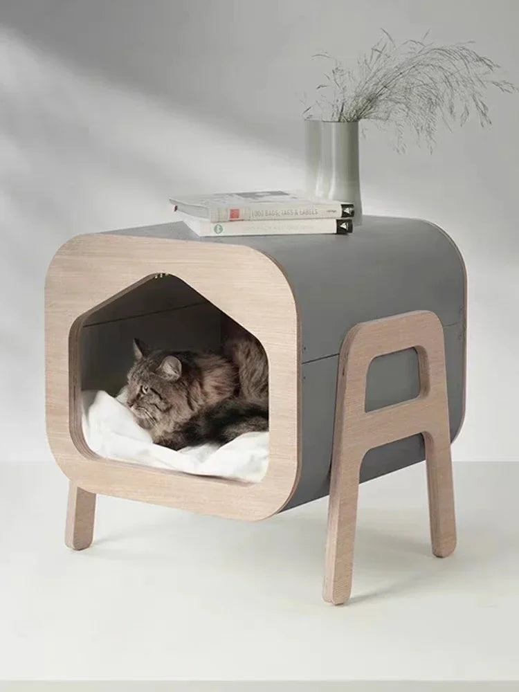 Hot Sale High Quality Kennel Cat House Pet Furniture Luxury Wooden Indoor Kennel Cat House