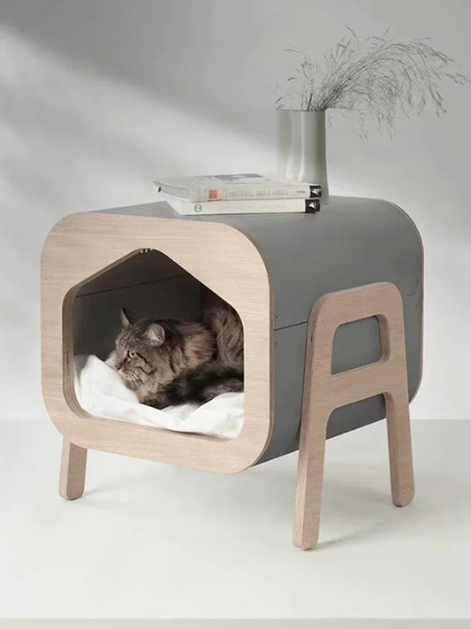 Hot Sale High Quality Kennel Cat House Pet Furniture Luxury Wooden Indoor Kennel Cat House