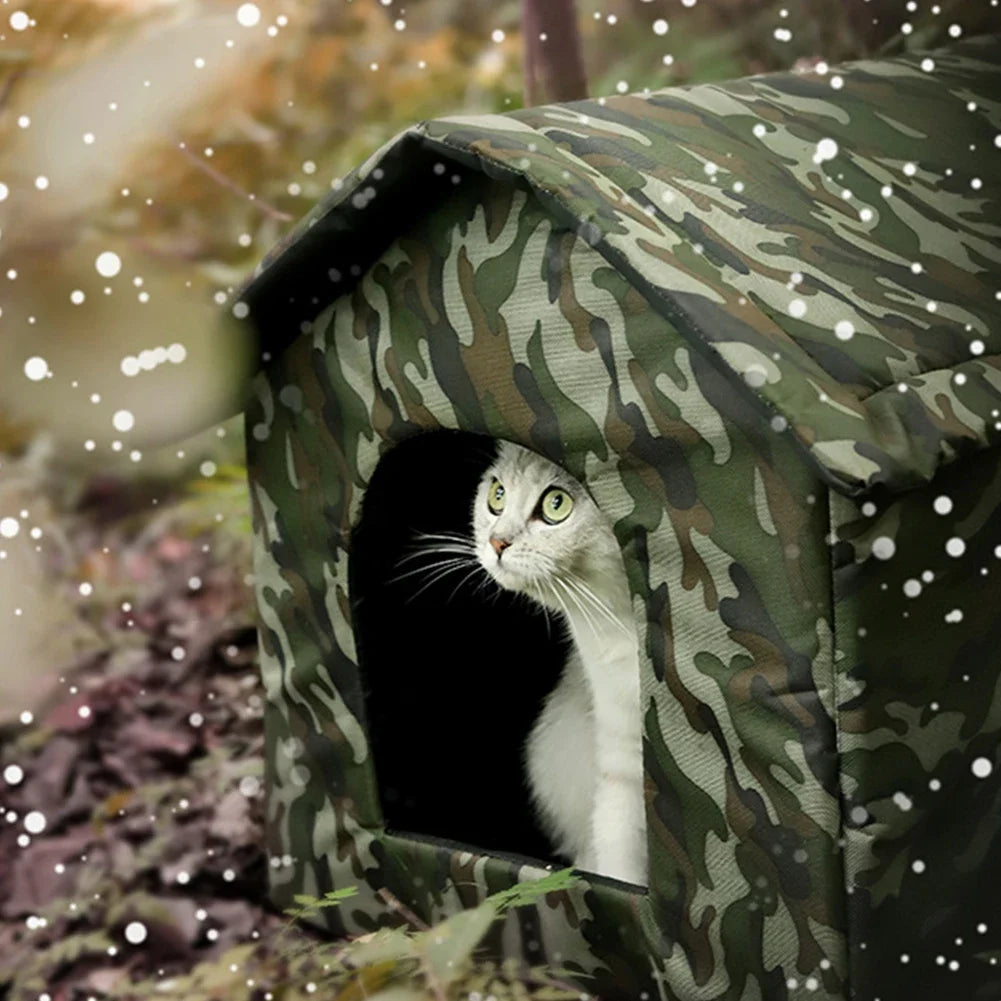 Stray cat dog rescue waterproof and warm outdoor tent cat kennel kennel for small and medium-sized pets indoor and outdoor use