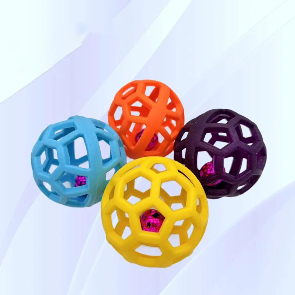 Dog Toy Ball, Pet Boredom Relief Bell Ball, Interactive Play Toy for Dogs, Fun Chew Ball with Bell