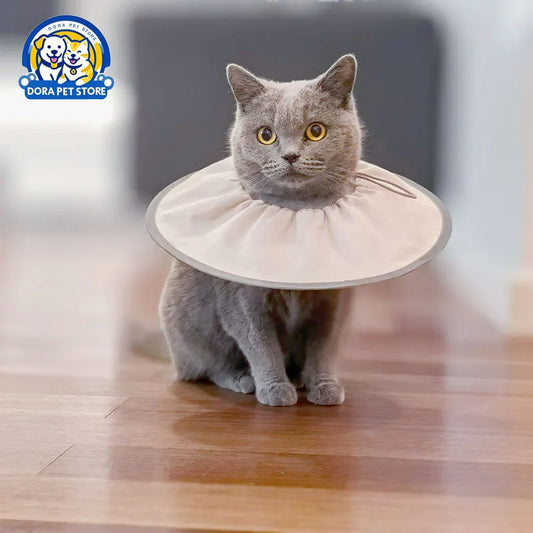 Pet Elizabeth Collar Sterilization Care Collar Cat and Dog Grooming Collar Anti-Licking and Biting Small Size Dogs Headgear