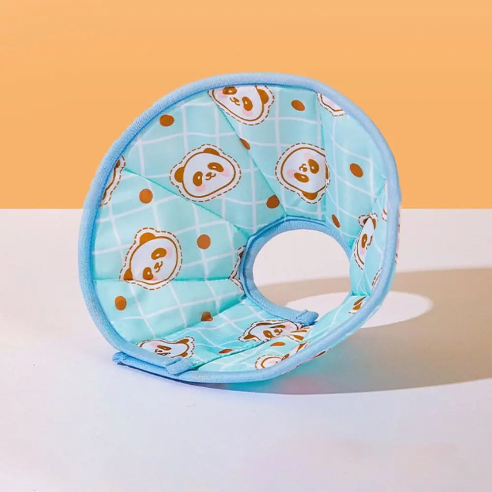 Anti-Bite Pet Elizabeth Collar Soft Cotton Adjustable Cat Protection Collar After Surgery Wound Healing Cute Pet Accessories