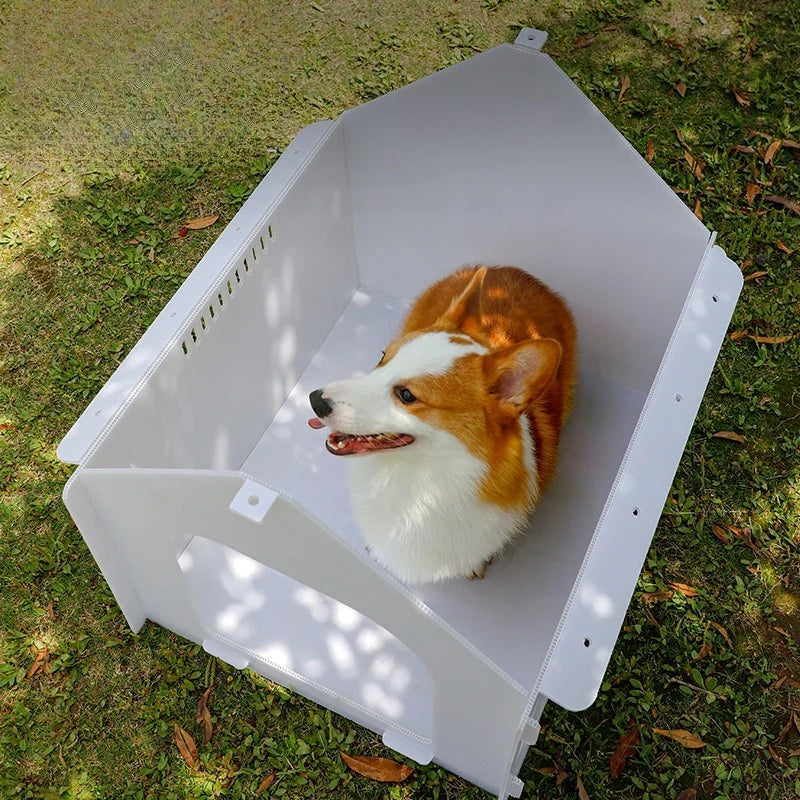 Outdoor Plastic Kennel Rain-proof Dog House Small and Medium-sized Dog Outdoor Dedicated Waterproof Pet Nest Keep Warm Dog Beds
