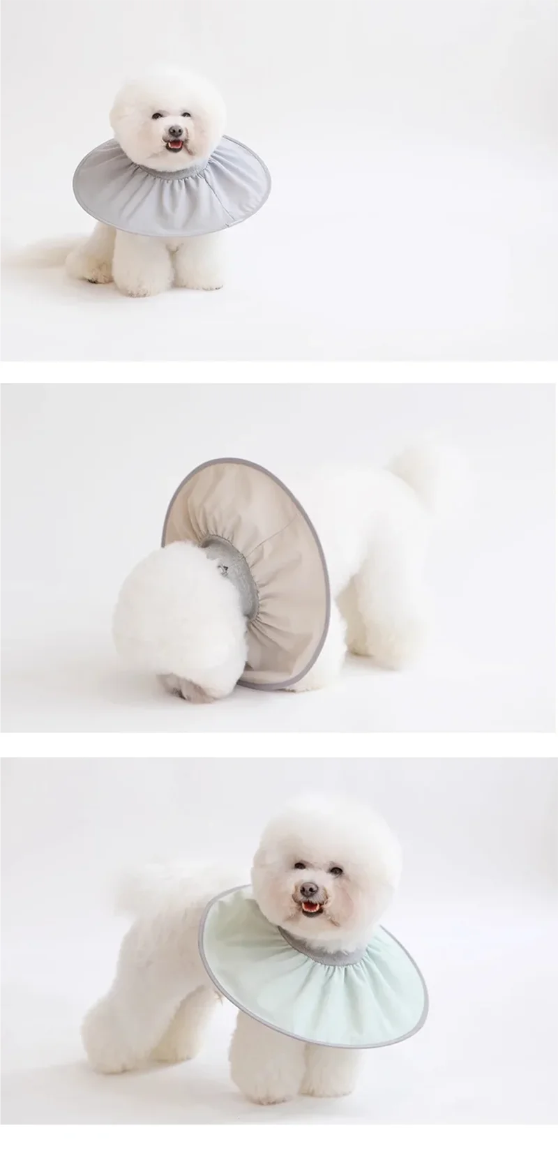 Pet Elizabeth Collar Sterilization Care Collar Cat and Dog Grooming Collar Anti-Licking and Biting Small Size Dogs Headgear
