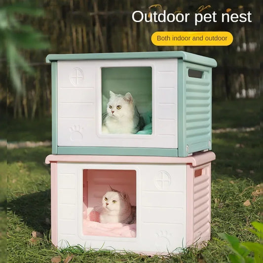 Kennel Outdoor Dog House Summer Small Dog Pet Indoor Four Seasons Cat Nest Outdoor Rainproof Pet Nest
