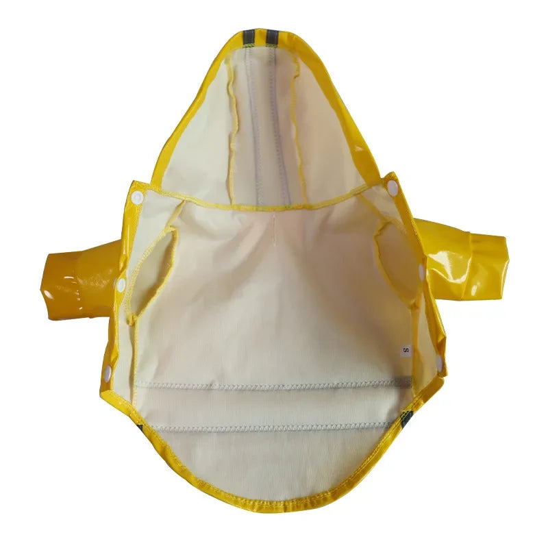 Giacca Impermeabile per piccoli cani con Cappuccio e Striscia Riflettente, Abbigliamento Traspirante da Esterno per Cuccioli